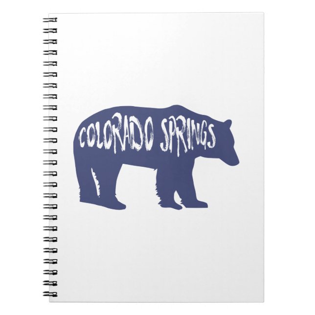 Caderno Espiral Colorado Primavera Bear (Frente)