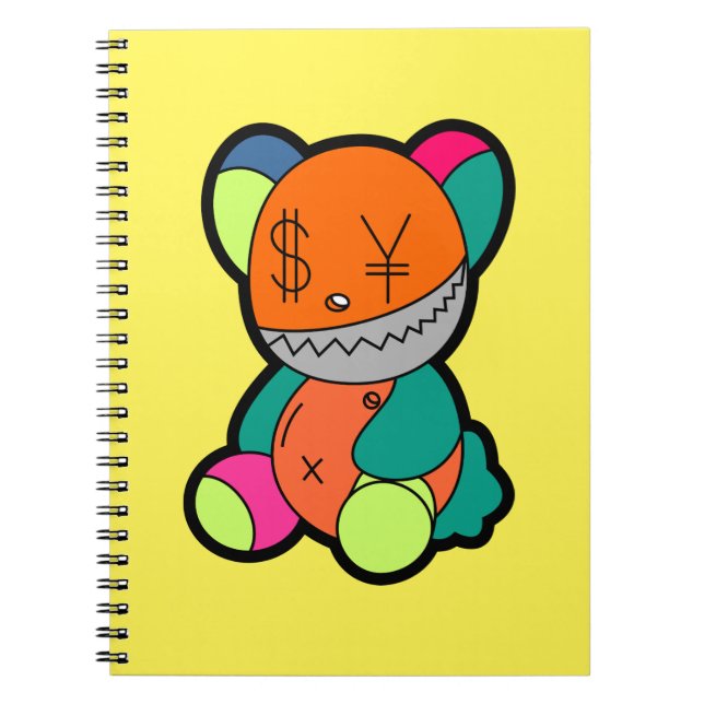 Caderno Espiral Colorful bear (Frente)