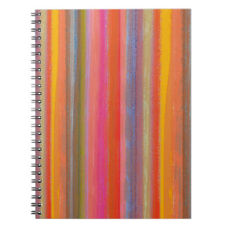 Caderno Espiral Colorful Charcoal Boho Stripes