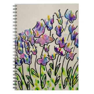 Caderno Espiral Colorful Spring Tulips Greeting