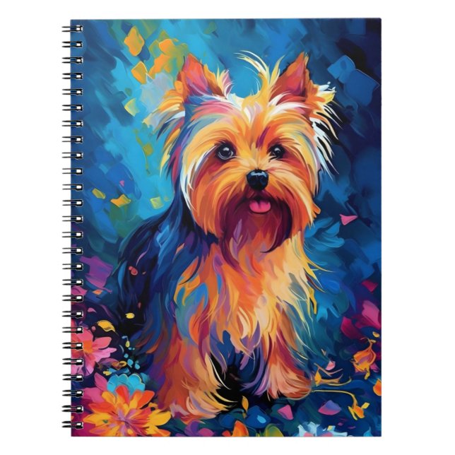 Caderno Espiral Colorful Yorkshire Terrier (Frente)