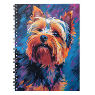 Caderno Espiral Colorful Yorkshire Terrier