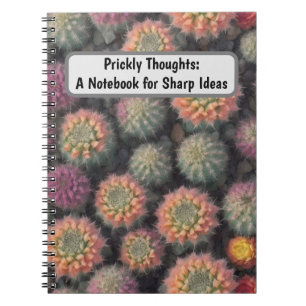 Caderno Espiral Colorida Cactus