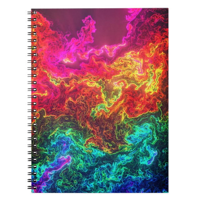 Caderno Espiral Colorida e Artsy Design (Frente)