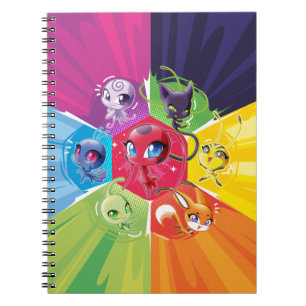 Caderno Espiral Colorida Kwamis
