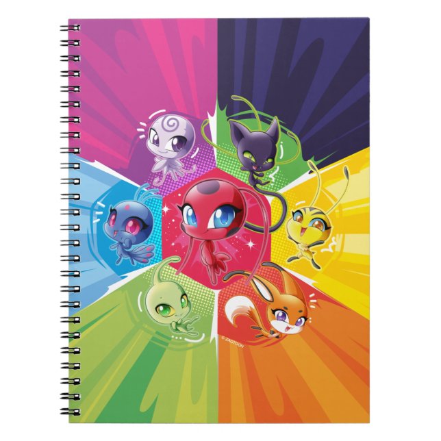 Caderno Espiral Colorida Kwamis (Frente)