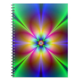 Caderno Espiral Colorida Neon Daisy