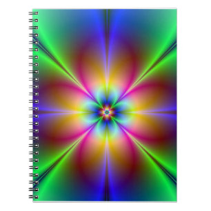 Caderno Espiral Colorida Neon Daisy