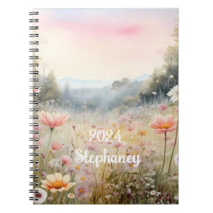 Caderno Espiral Colorida Primavera Meadow