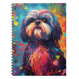 Caderno Espiral Colorida Shih Tzu