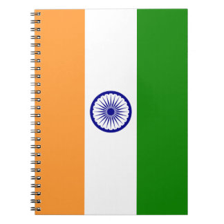Caderno Espiral Colorido Bandeira da Índia
