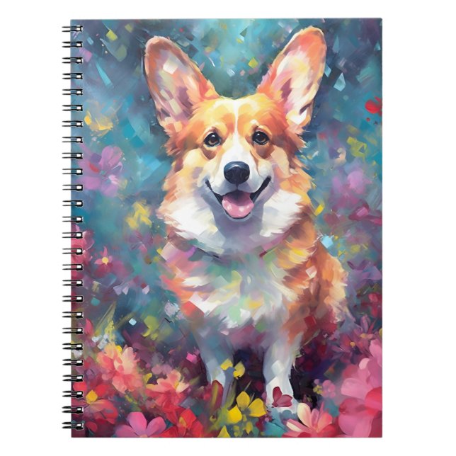 Caderno Espiral Colorir Corgi (Frente)