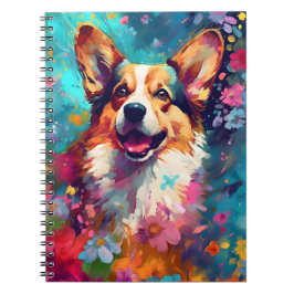 Caderno Espiral Colorir Corgi