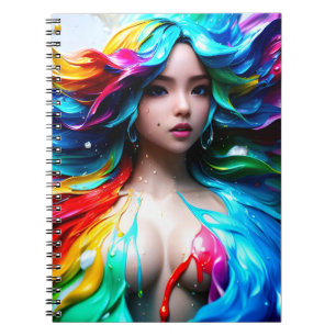 Caderno Espiral Colorsplash Anime Girl # 1 Poster