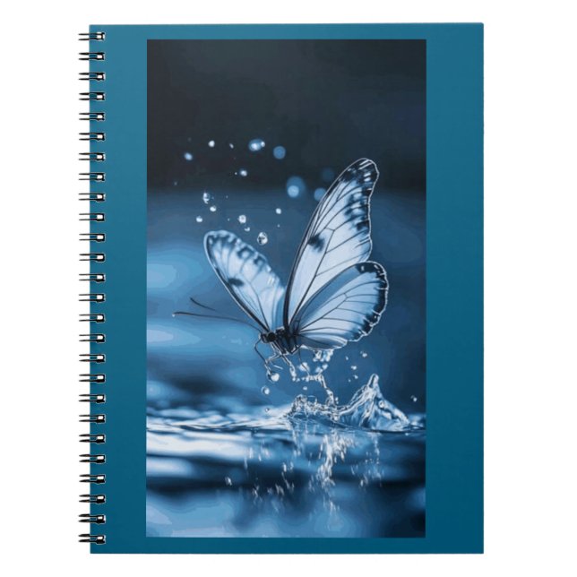 caderno espiral com foto borboleta (Frente)
