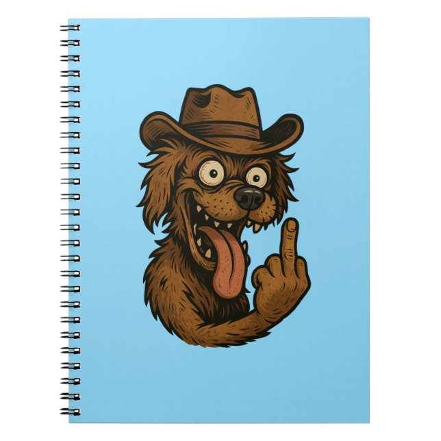 Caderno Espiral com Foto CACHORRO LOUCO (Frente)