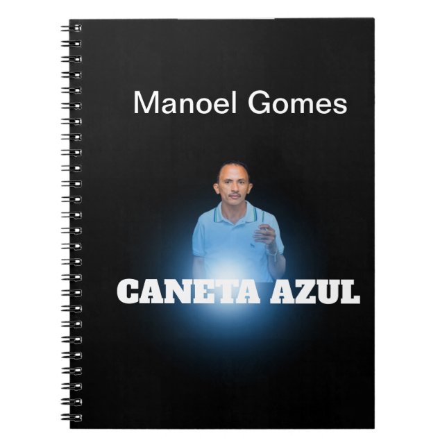Caderno Espiral com Foto CANETA AZUL (Frente)