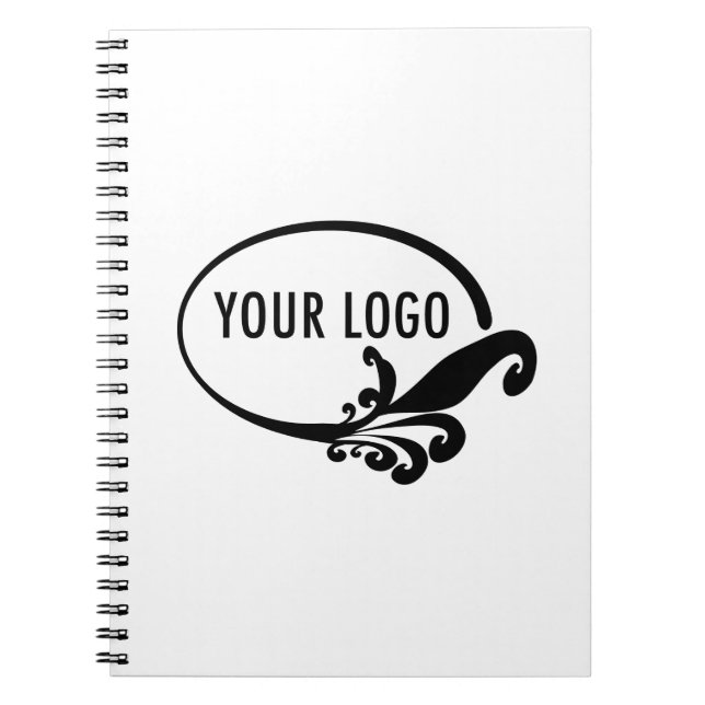 Caderno Espiral com Marca da Empresa Personalizada (Frente)