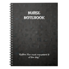 Caderno Espiral Com Tema de Enfermeira 