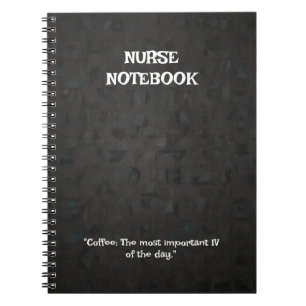 Caderno Espiral Com Tema de Enfermeira 