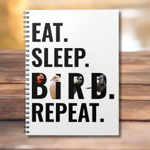 Caderno Espiral Coma o Observador de Aves de Repetição do Sono