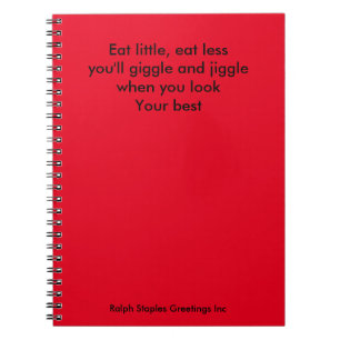 Caderno Espiral Coma pouco