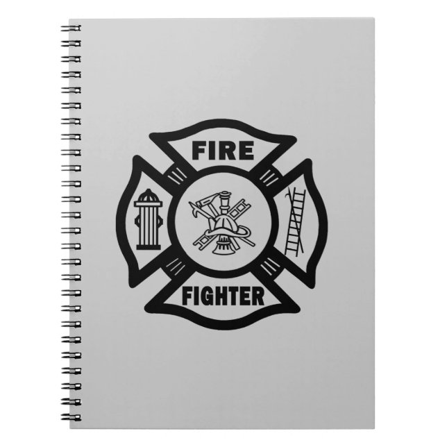 Caderno Espiral Combatente de Incêndios Maltês (Frente)