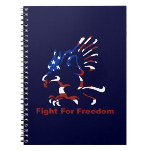 Caderno Espiral Combater O Notebook Espiral Da Águia Liberdade