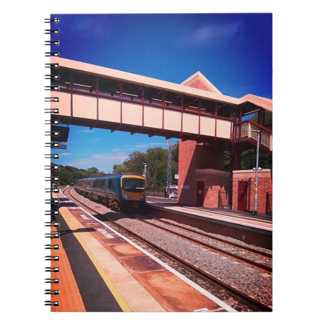 Caderno Espiral Comboio debaixo da ponte (Frente)