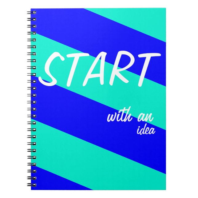 Caderno Espiral Comece com uma ideia (Frente)