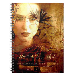 Caderno Espiral Comece o livro de nota da espiral do tema da