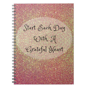 Caderno Espiral Comece todos os dias com um coração grato