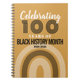 Caderno Espiral Comemorando 100 Anos do Mês da História Negra