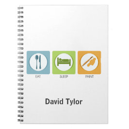 Caderno Espiral Comer Dormir Pintar