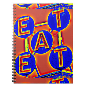 Caderno Espiral comer notebook