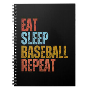 CADERNO ESPIRAL COMER REPETIÇÃO DE BASEBALL DE SONO