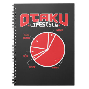 Caderno Espiral Comida de Estilo de Vida Otaku Anime Manga Kawaii 
