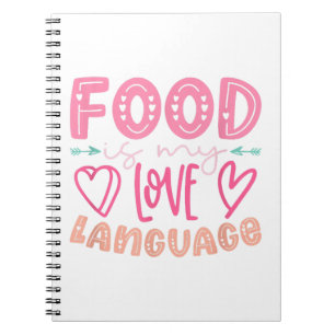 Caderno Espiral Comida É Minha Linguagem de Amor - Chef Amante de