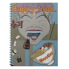 Caderno Espiral Comida feliz