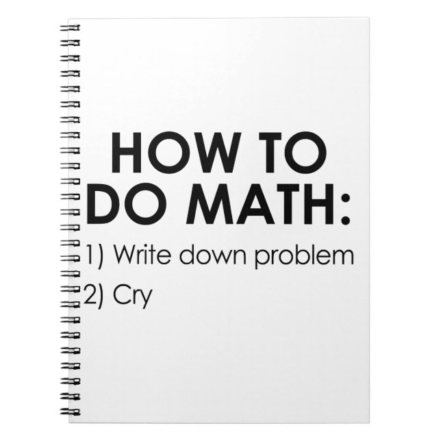 Caderno Espiral Como fazer a matemática (Frente)