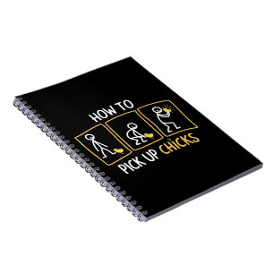 Caderno Espiral Como Pegar Garotas Piada Engraçada Sarcástica Sarc