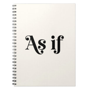 Caderno Espiral Como Se