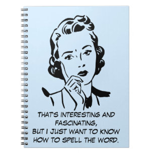 Caderno Espiral Como soletrar as citações do relatório da corte da