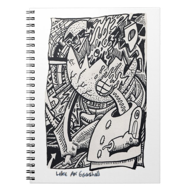 Caderno Espiral Como um Eggshell (Frente)