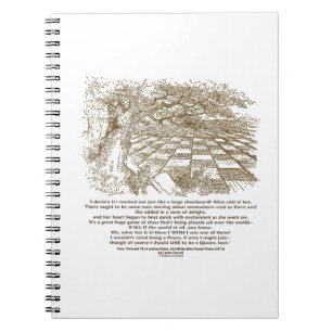 Caderno Espiral Como um grande jogo do tabuleiro de xadrez do paí
