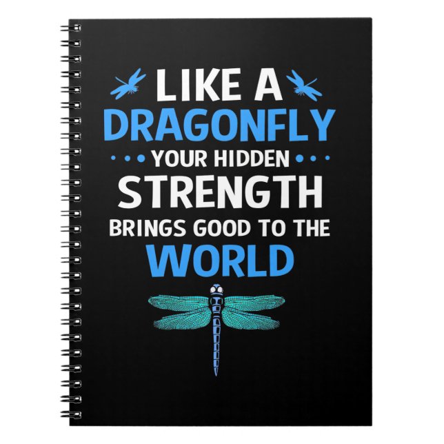 Caderno Espiral Como Uma Dragonfly (Frente)