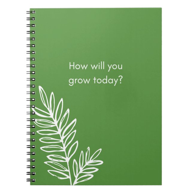 Caderno Espiral Como você crescerá hoje em dia (Frente)