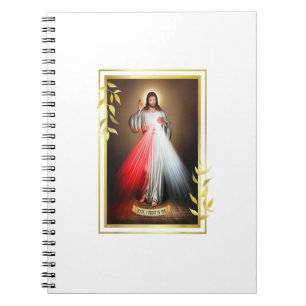 Caderno Espiral Compaixão Divino Jesus Cristo Jesus Eu Confio Em V