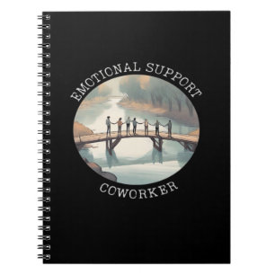 Caderno Espiral Companhia Motivacional de Colaborador de Ajuda Emo