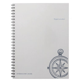 Caderno Espiral Compass-Midnight Cartographer